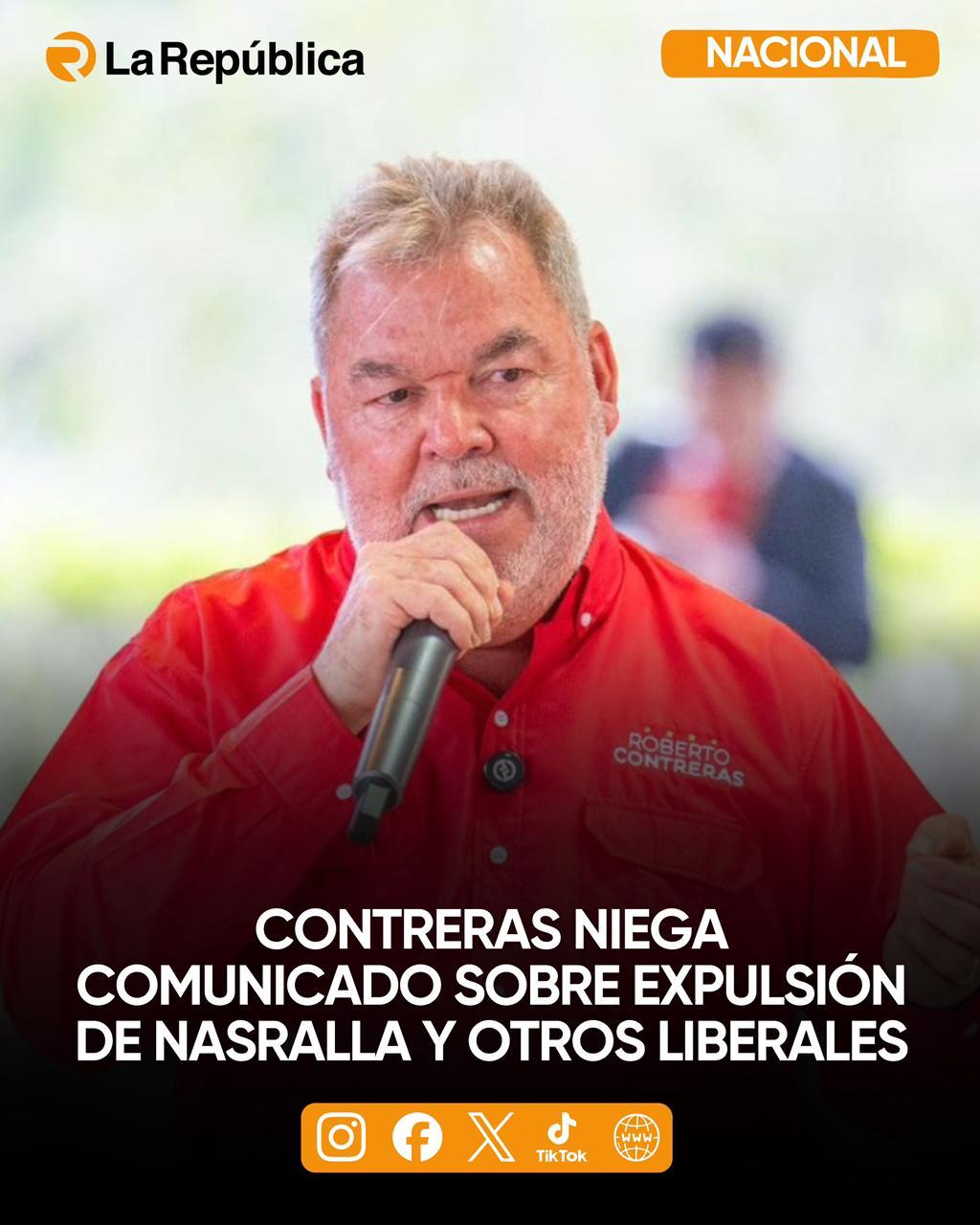 El presidente del Partido Liberal, Roberto Contreras, negó la autenticidad de un comunicado que circuló públicamente y en el que se le atrib - Cover Image